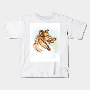 Sable Rough Collie Kids T-Shirt